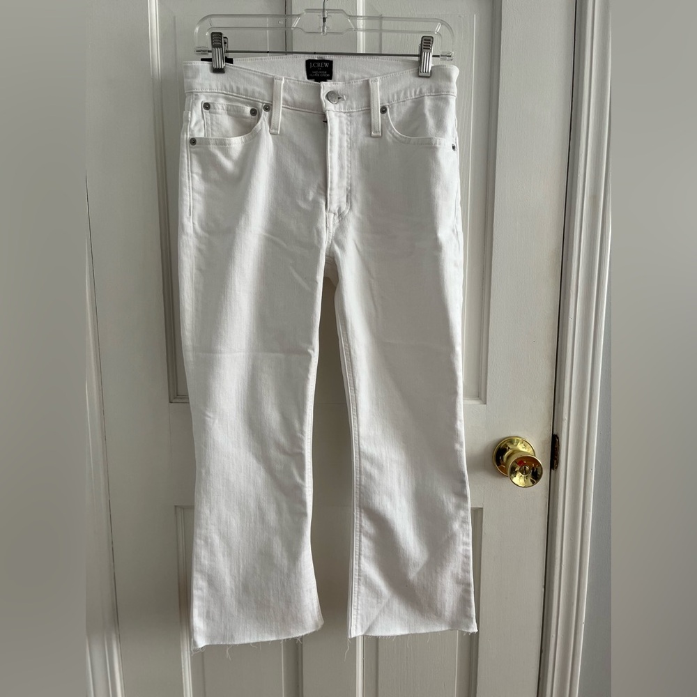White jeans. J. Crew factory. Size 28P